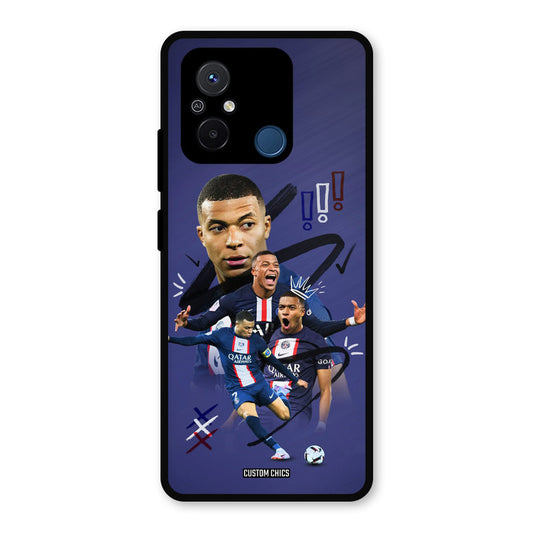 King Mbappe Redmi 12c Mobile Back Cover - Sports PrintShield Case