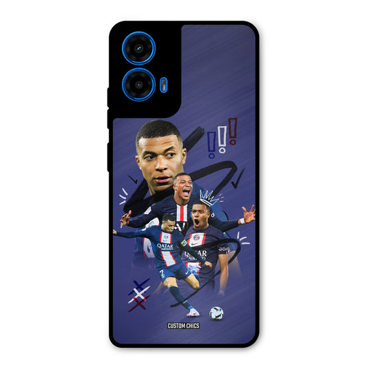 King Mbappe Moto G45 Mobile Back Cover - Sports PrintShield Case