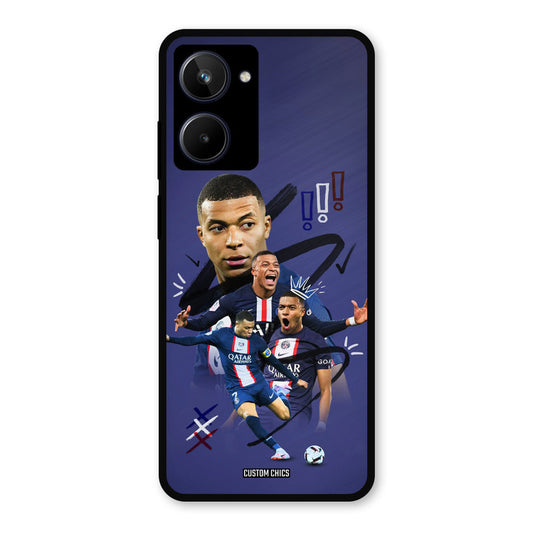 King Mbappe Realme 10 Mobile Back Cover - Sports PrintShield Case