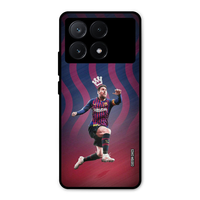 King Messi Poco X6 Pro Mobile Back Cover - Sports PrintShield Case