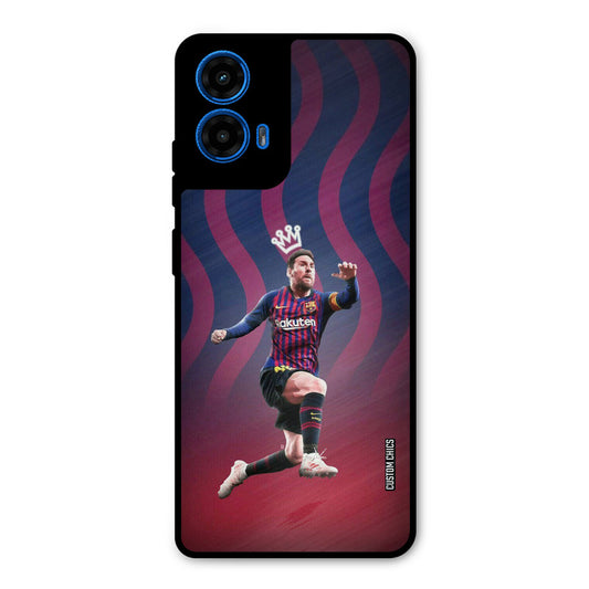 King Messi Moto G45 Mobile Back Cover - Sports PrintShield Case