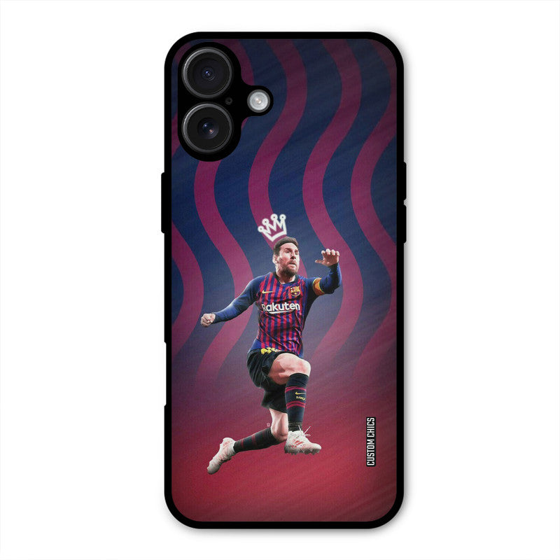 King Messi  iPhone 16 Plus Mobile Back Cover - Sports PrintShield Case