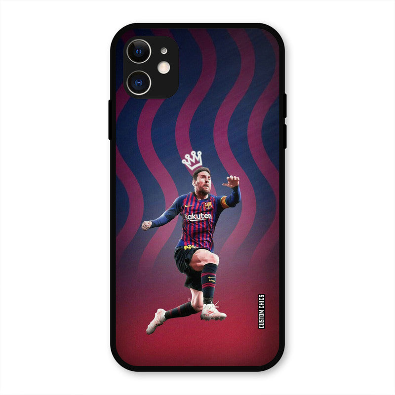King Messi  iPhone 11 Mobile Back Cover - Sports PrintShield Case