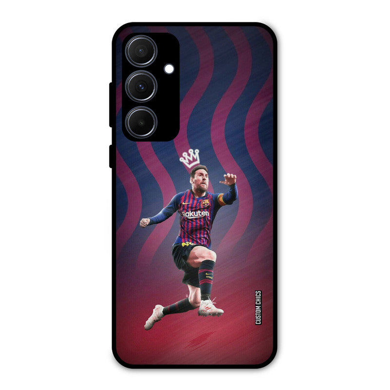 King Messi Samsung Galaxy A35 5G Mobile Back Cover - Sports PrintShield Case