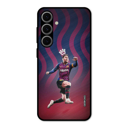 King Messi Samsung Galaxy S24 Mobile Back Cover - Sports PrintShield Case