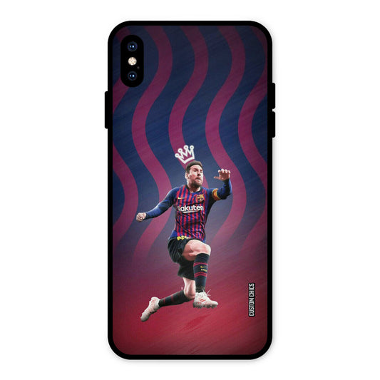 King Messi iPhone XS Max Mobile Back Cover - Sports PrintShield Case