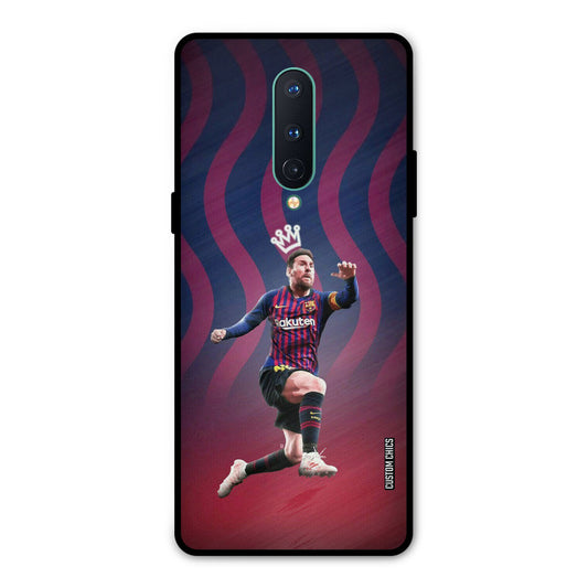King Messi Oneplus 8 Mobile Back Cover - Sports PrintShield Case