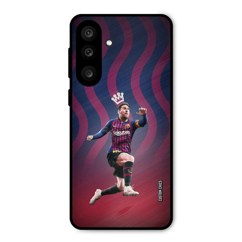 King Messi Samsung Galaxy M56 Mobile Back Cover - Sports PrintShield Case