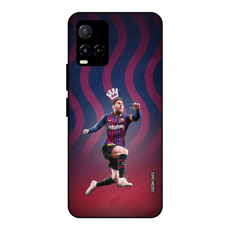 King Messi Vivo Y33s Mobile Back Cover - Sports PrintShield Case