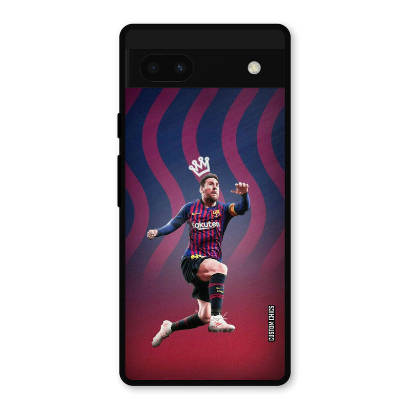 King Messi Google Pixel 6a Mobile Back Cover - Sports PrintShield Case