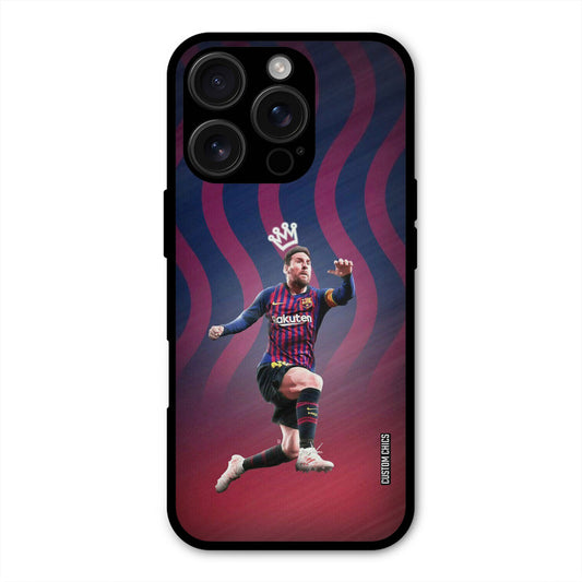 King Messi  iPhone 16 Pro Mobile Back Cover - Sports PrintShield Case