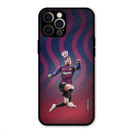 King Messi  iPhone 12 Pro Max Mobile Back Cover - Sports PrintShield Case