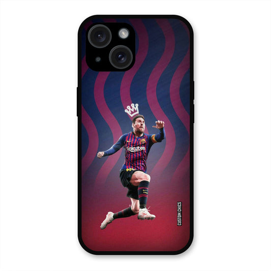 King Messi  iPhone 15 Mobile Back Cover - Sports PrintShield Case