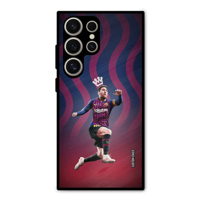 King Messi Samsung Galaxy S24 Ultra Mobile Back Cover - Sports PrintShield Case