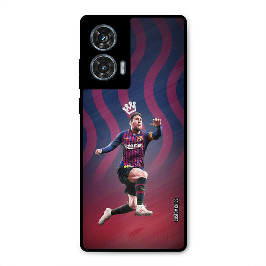 King Messi Moto G96 Mobile Back Cover - Sports PrintShield Case