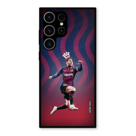King Messi Samsung Galaxy S23 Ultra Mobile Back Cover - Sports PrintShield Case