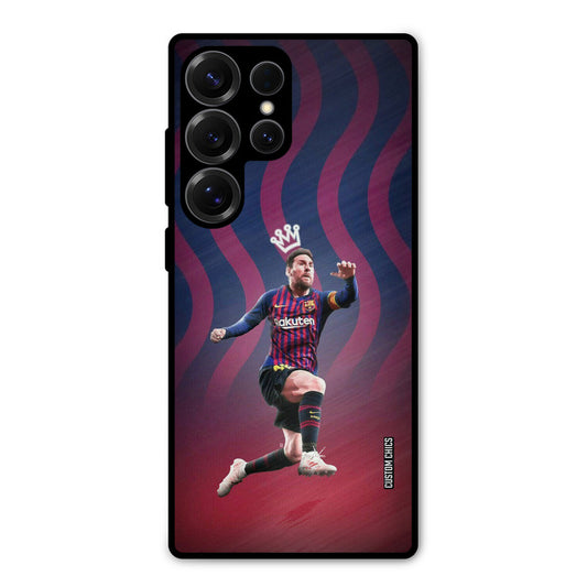 King Messi Samsung Galaxy S25 Ultra Mobile Back Cover - Sports PrintShield Case