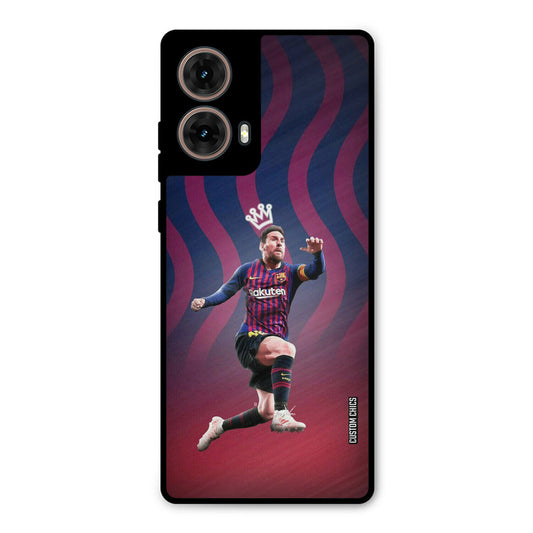 King Messi Moto G85 Mobile Back Cover - Sports PrintShield Case