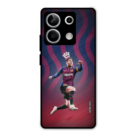 King Messi Redmi Note 13 5G Mobile Back Cover - Sports PrintShield Case