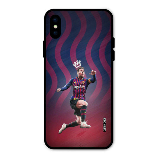 King Messi iPhone X Mobile Back Cover - Sports PrintShield Case