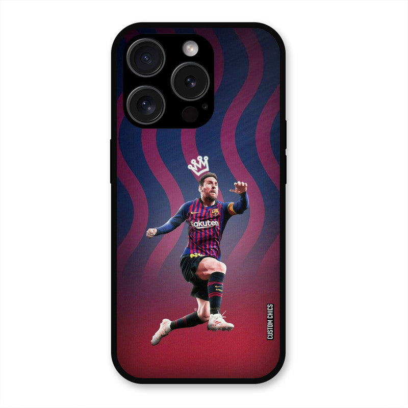 King Messi  iPhone 15 Pro Max Mobile Back Cover - Sports PrintShield Case