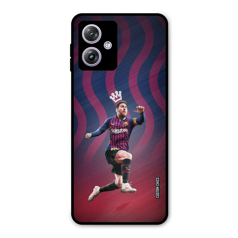 King Messi Motorola G64 5G Mobile Back Cover - Sports PrintShield Case