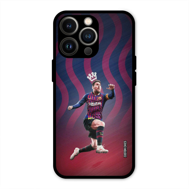 King Messi  iPhone 13 Pro Mobile Back Cover - Sports PrintShield Case