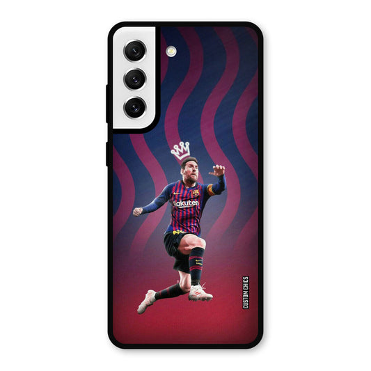 King Messi Samsung Galaxy S21 FE 5G Mobile Back Cover - Sports PrintShield Case