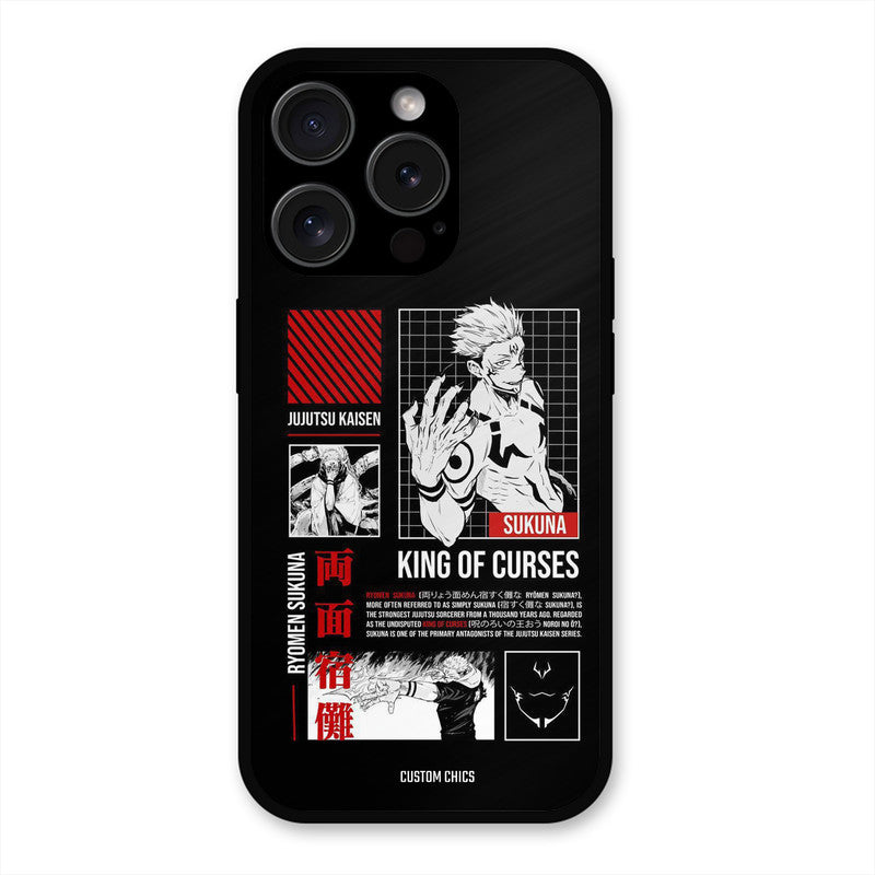 King Of Curses iPhone 15 Pro Mobile Back Cover - Anime PrintShield Case