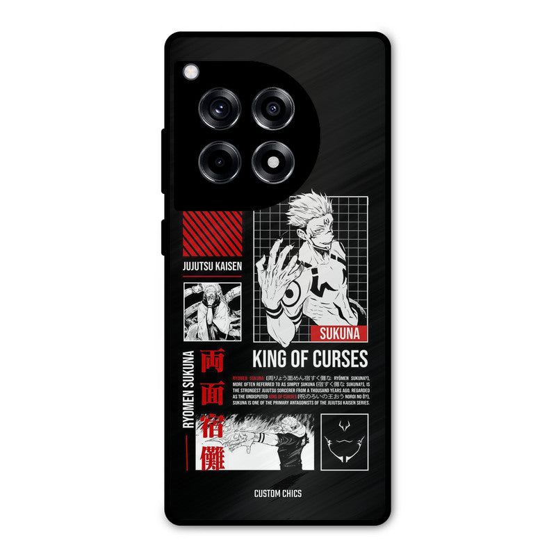 King Of Curses OnePlus 12R Mobile Back Cover - Anime PrintShield Case