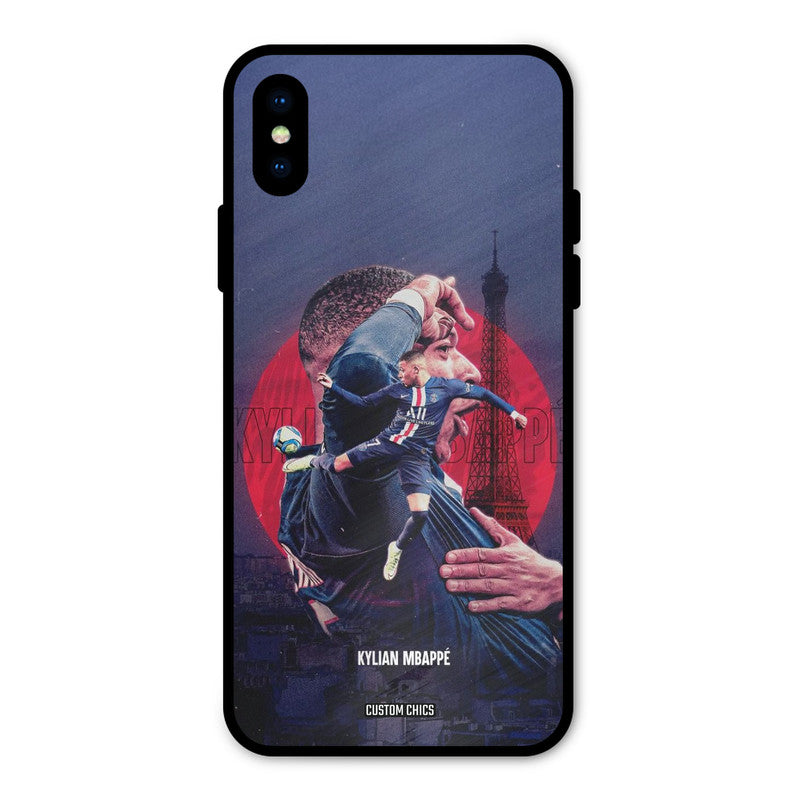 Kylian Mbappe iPhone X Mobile Back Cover - Sports PrintShield Case