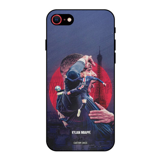 Kylian Mbappe iPhone SE 2020 Mobile Back Cover - Sports PrintShield Case