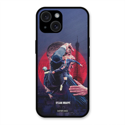 Kylian Mbappe  iPhone 15 Plus Mobile Back Cover - Sports PrintShield Case