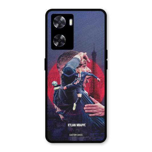 Kylian Mbappe Oppo A57 2022 Mobile Back Cover - Sports PrintShield Case