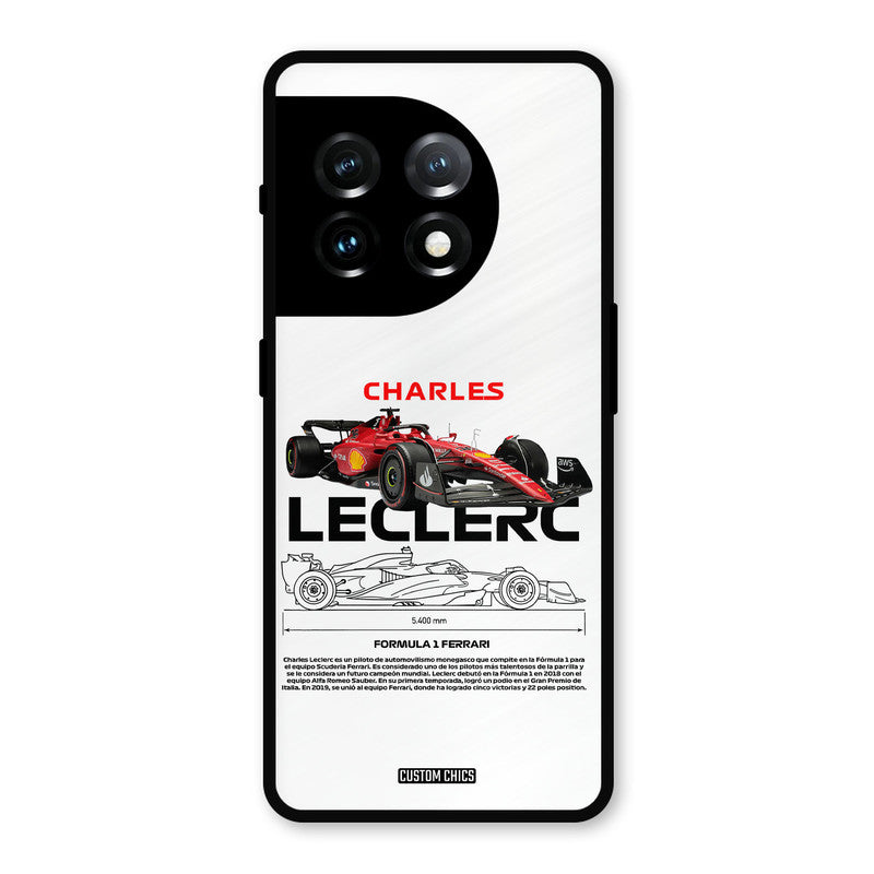 LECLERC Red OnePlus 11 Mobile Back Cover - Car&Bike PrintShield Case