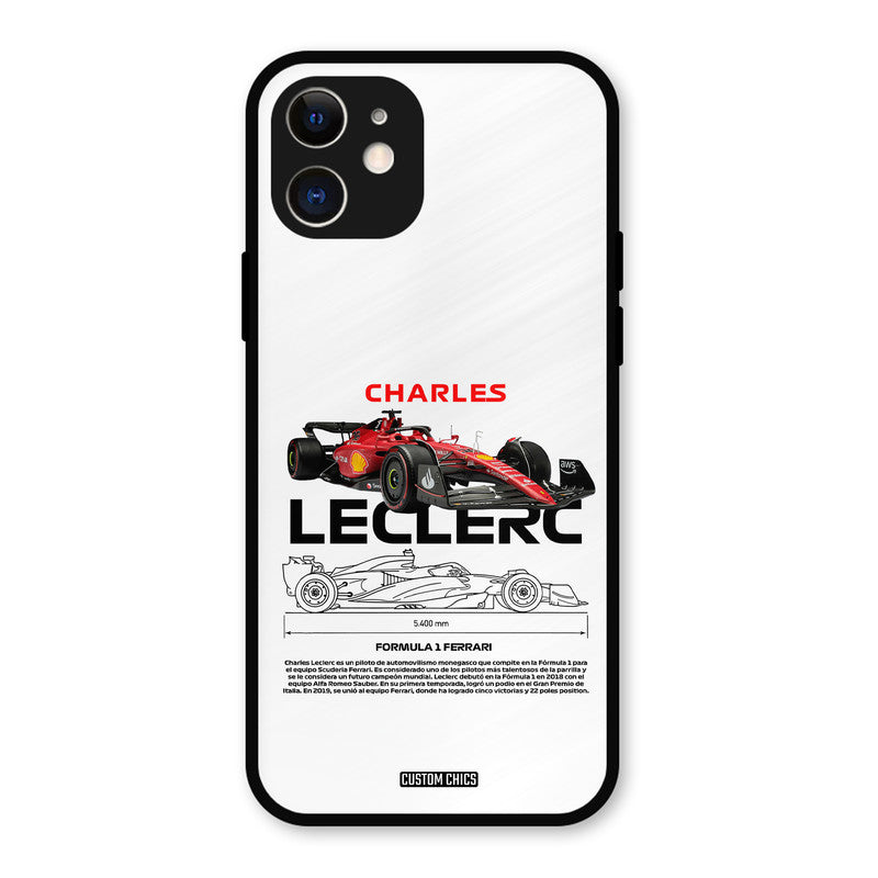 LECLERC Red iPhone 12 Mobile Back Cover - Car&Bike PrintShield Case