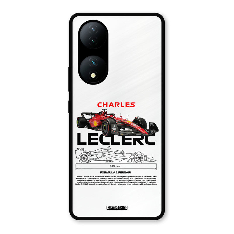 LECLERC Red Vivo Y100 Mobile Back Cover - Car&Bike PrintShield Case