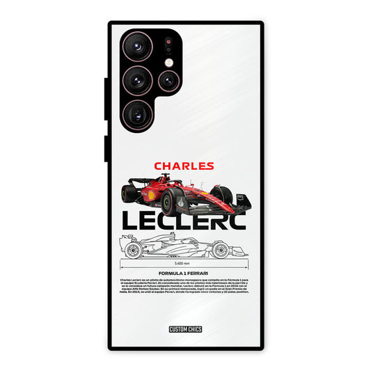 LECLERC Red Samsung Galaxy S22 Ultra Mobile Back Cover - Car&Bike PrintShield Case