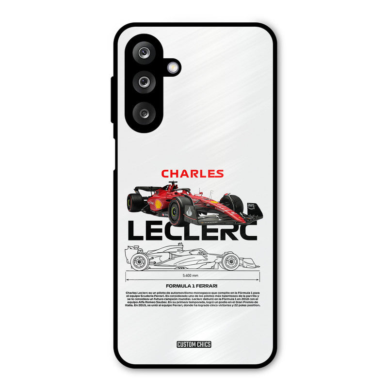 LECLERC Red Samsung Galaxy M36 Mobile Back Cover - Car&Bike PrintShield Case