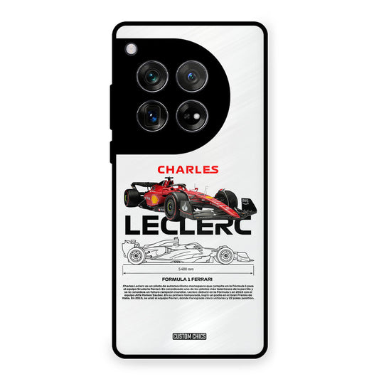 LECLERC Red OnePlus 12 Mobile Back Cover - Car&Bike PrintShield Case