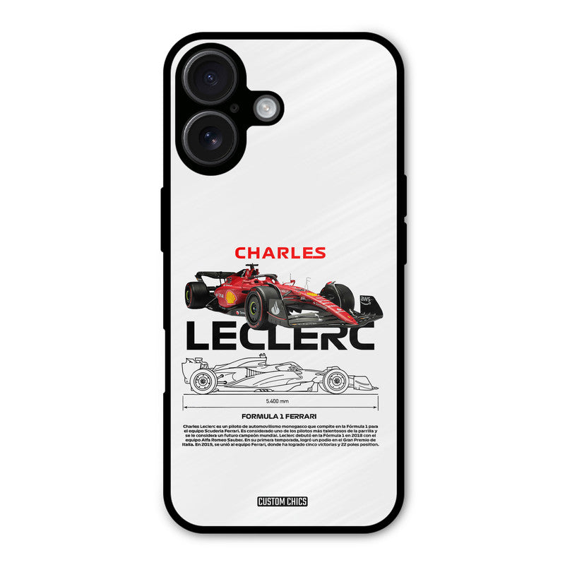 LECLERC Red iPhone 16 Mobile Back Cover - Car&Bike PrintShield Case