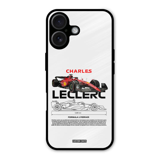 LECLERC Red iPhone 16 Mobile Back Cover - Car&Bike PrintShield Case