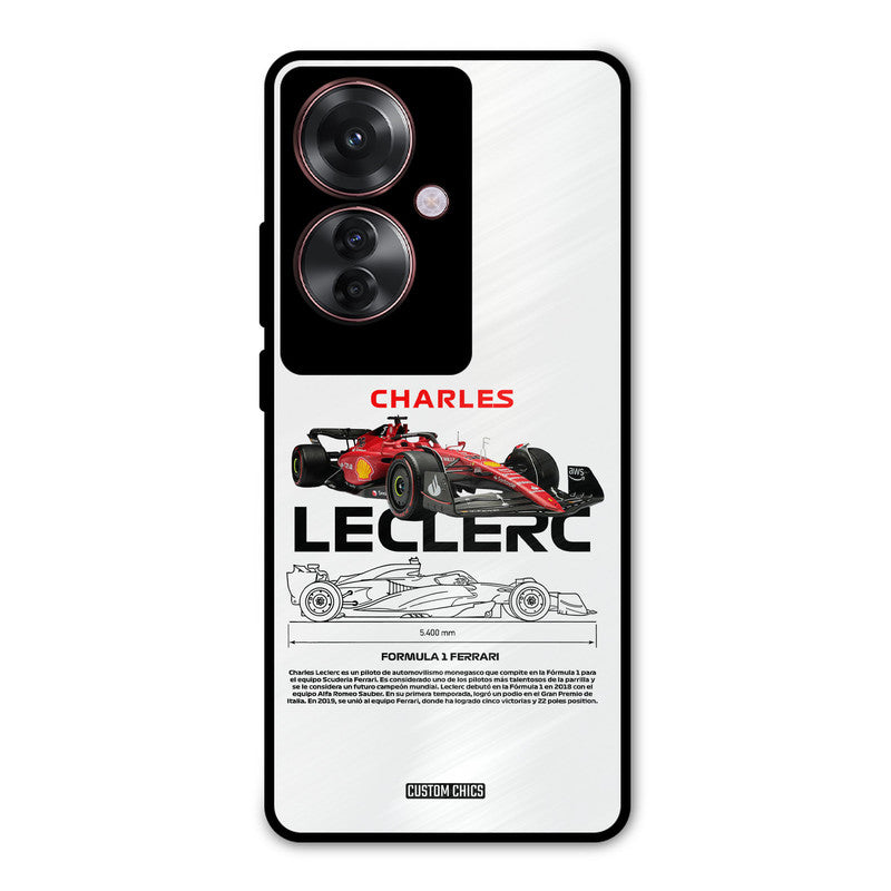 LECLERC Red Oppo F25 Pro Mobile Back Cover - Car&Bike PrintShield Case