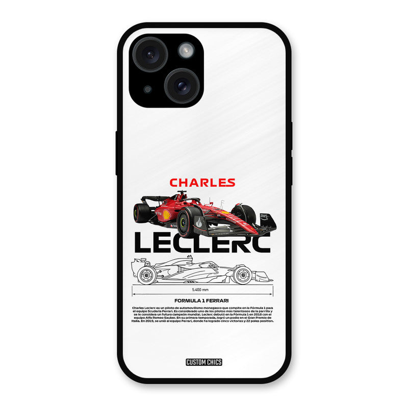 LECLERC Red iPhone 15 Mobile Back Cover - Car&Bike PrintShield Case
