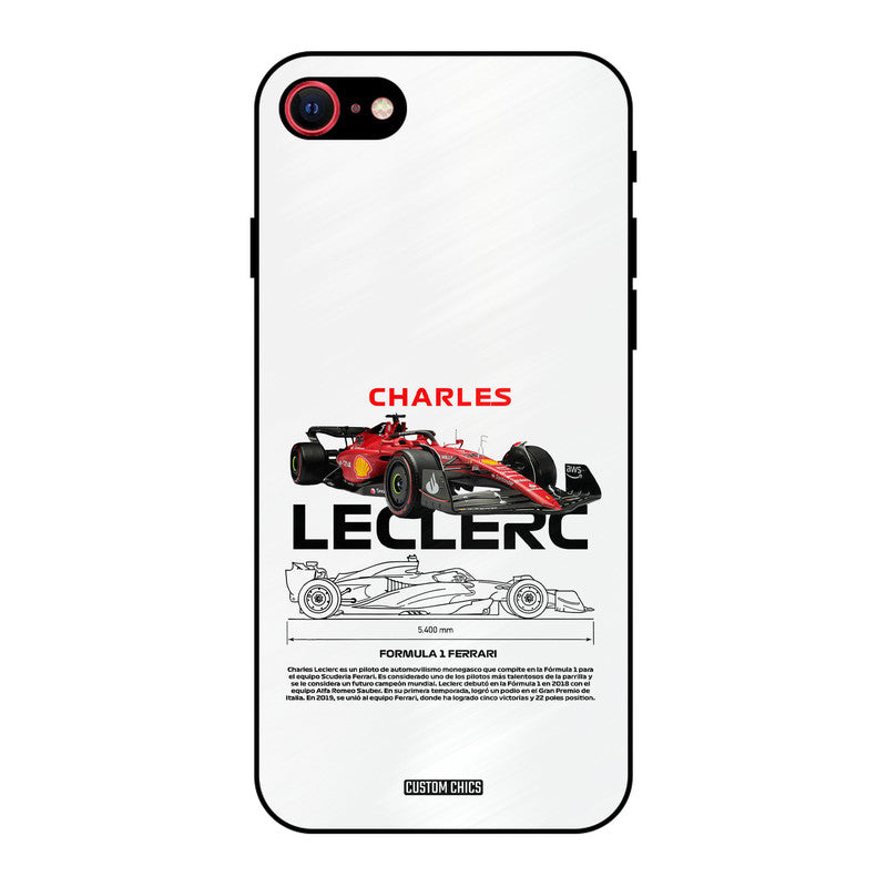 LECLERC Red iPhone SE 2020 Mobile Back Cover - Car&Bike PrintShield Case