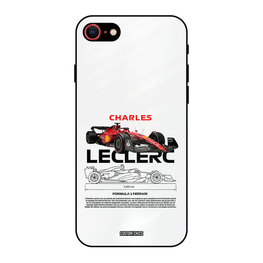 LECLERC Red iPhone SE 2020 Mobile Back Cover - Car&Bike PrintShield Case
