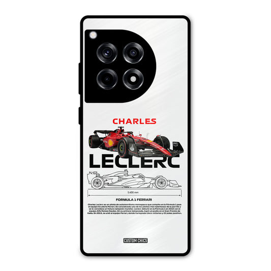 LECLERC Red OnePlus 12R Mobile Back Cover - Car&Bike PrintShield Case