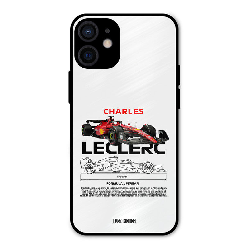 LECLERC Red iPhone 12 Mini Mobile Back Cover - Car&Bike PrintShield Case