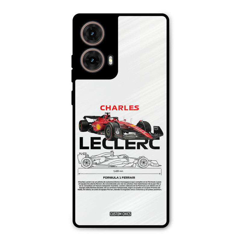 LECLERC Red Moto G85 Mobile Back Cover - Car&Bike PrintShield Case