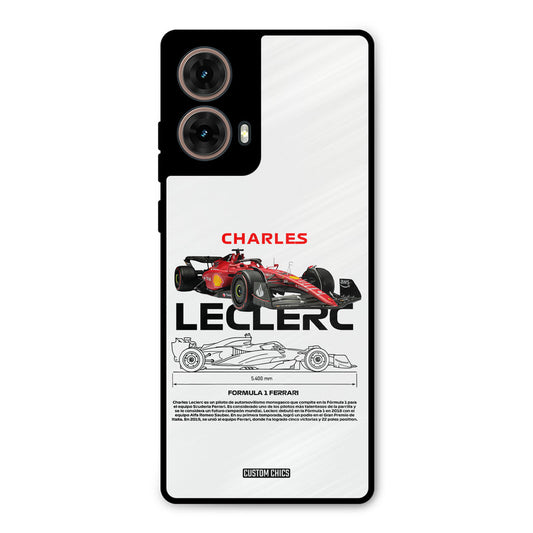 LECLERC Red Moto G85 Mobile Back Cover - Car&Bike PrintShield Case